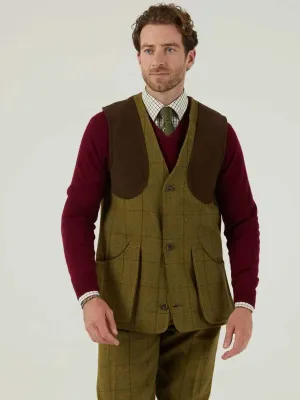 ALAN PAINE Rutland Mens Shooting Waistcoat - Lichen