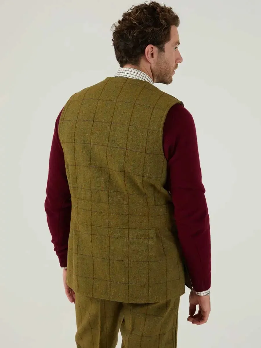 ALAN PAINE Rutland Mens Shooting Waistcoat - Lichen