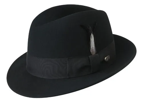 Bailey of Hollywood New Yorker Blues Brothers Wool Felt Fedora -  -