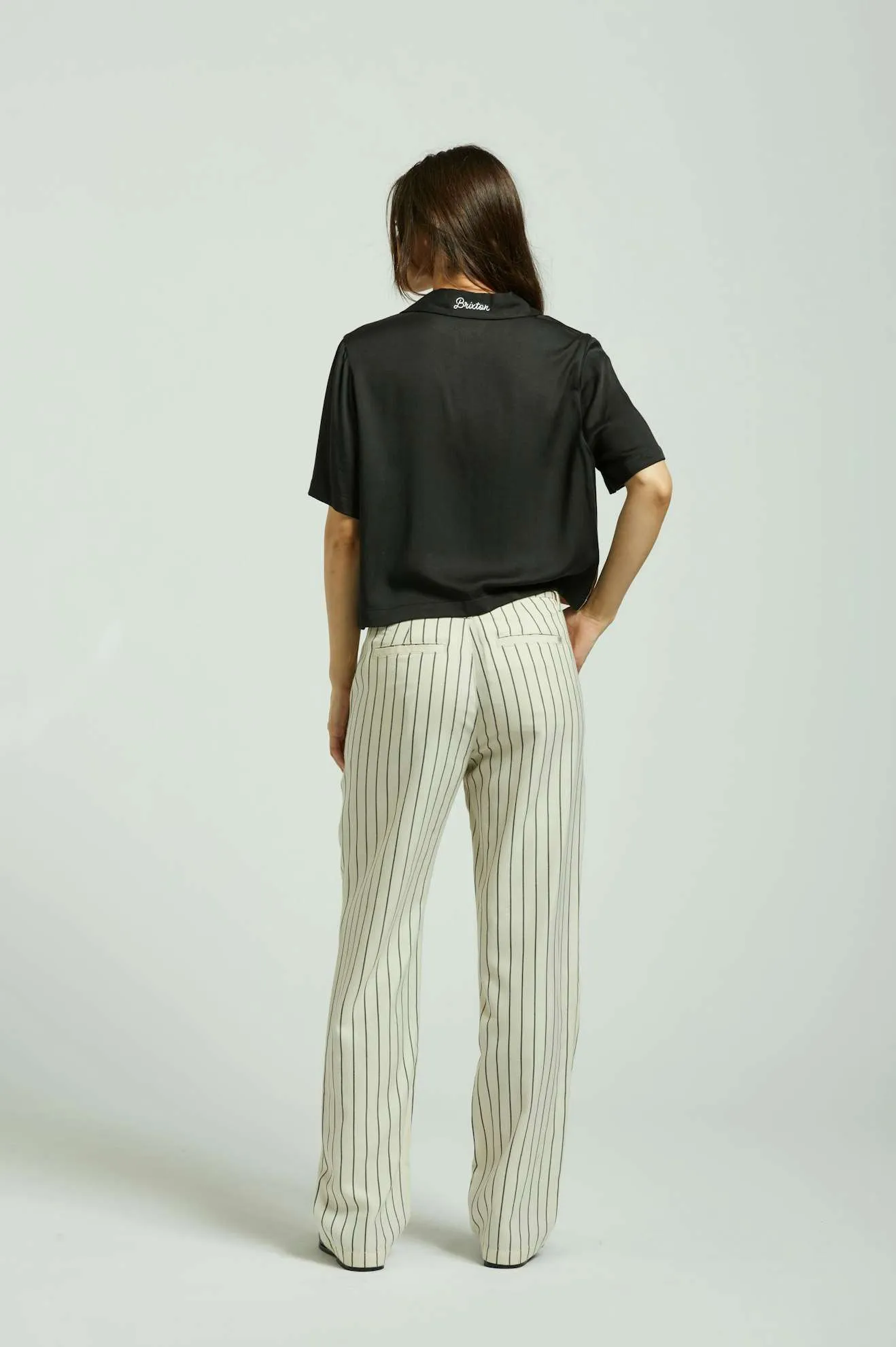 Bedford Pant - Whitecap/Washed Black Pinstripe