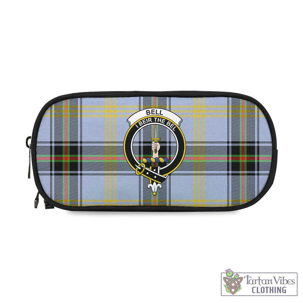 Bell Tartan Pen and Pencil Case with Family Crest