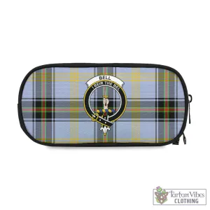 Bell Tartan Pen and Pencil Case with Family Crest