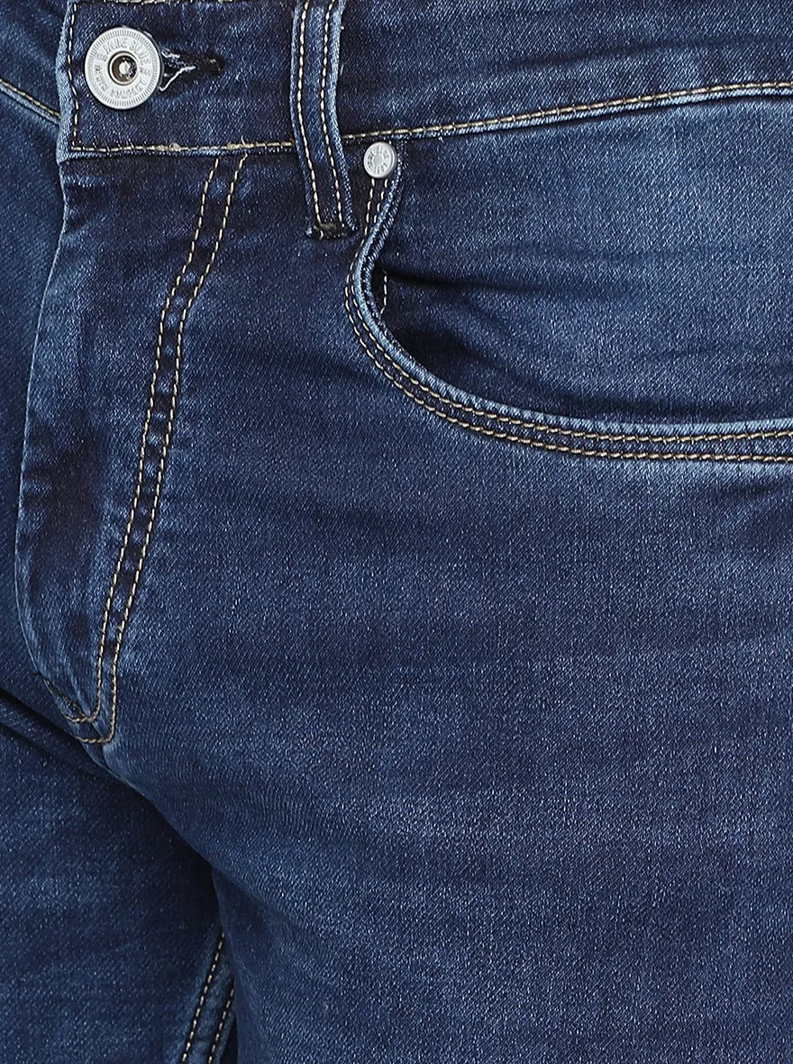 Blue Washed Straight Fit Jeans | JadeBlue