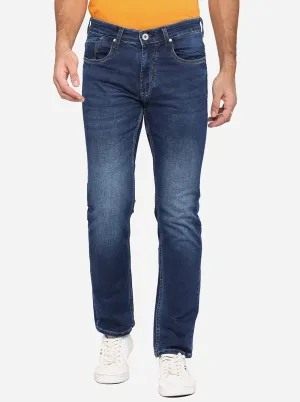 Blue Washed Straight Fit Jeans | JadeBlue