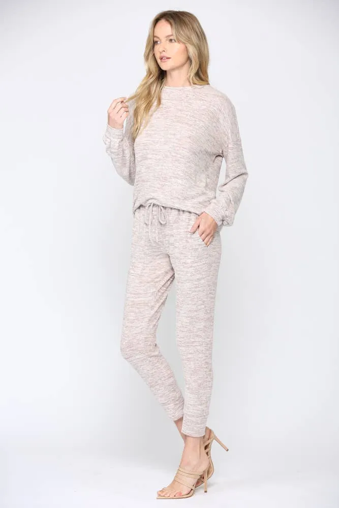 Brushed Hacci Lounge Wear Set