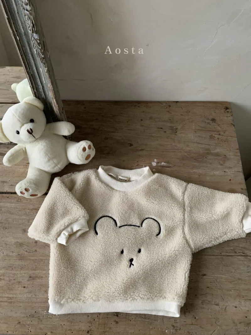 Chocolate Teddy Sweater (Cream)