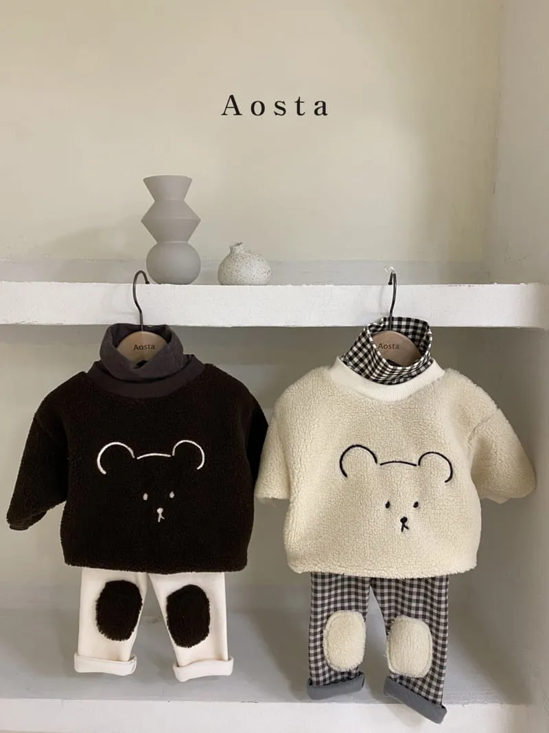 Chocolate Teddy Sweater (Cream)