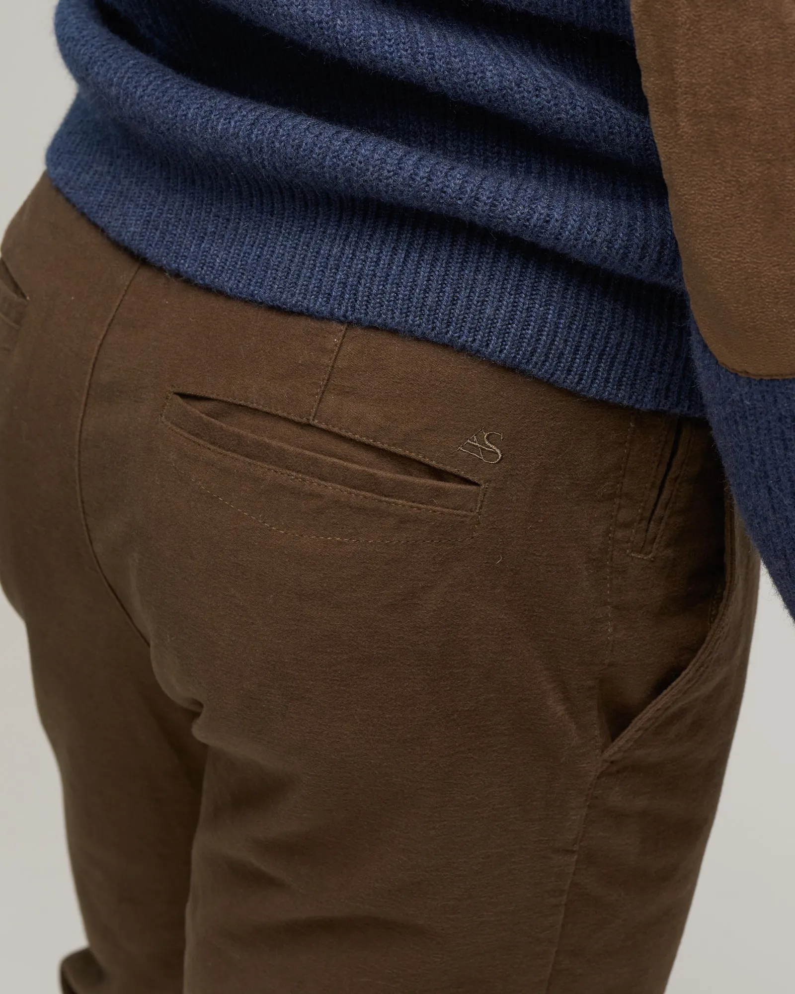 COTTON STRETCH MOLESKIN PANT