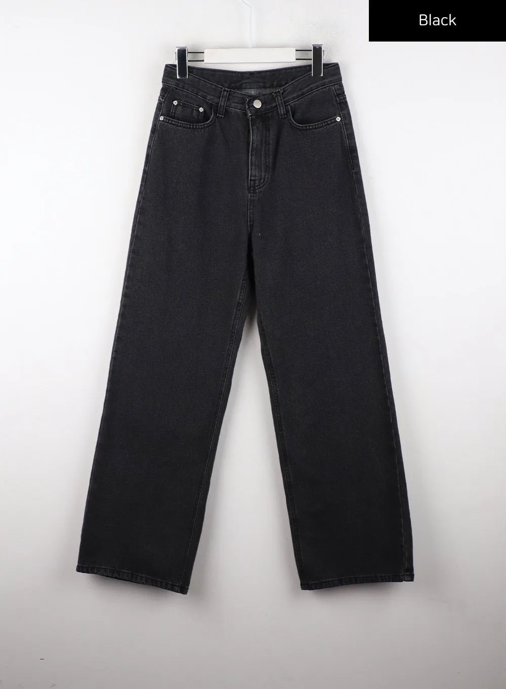 Denim Solid Wide Leg Jeans CD319