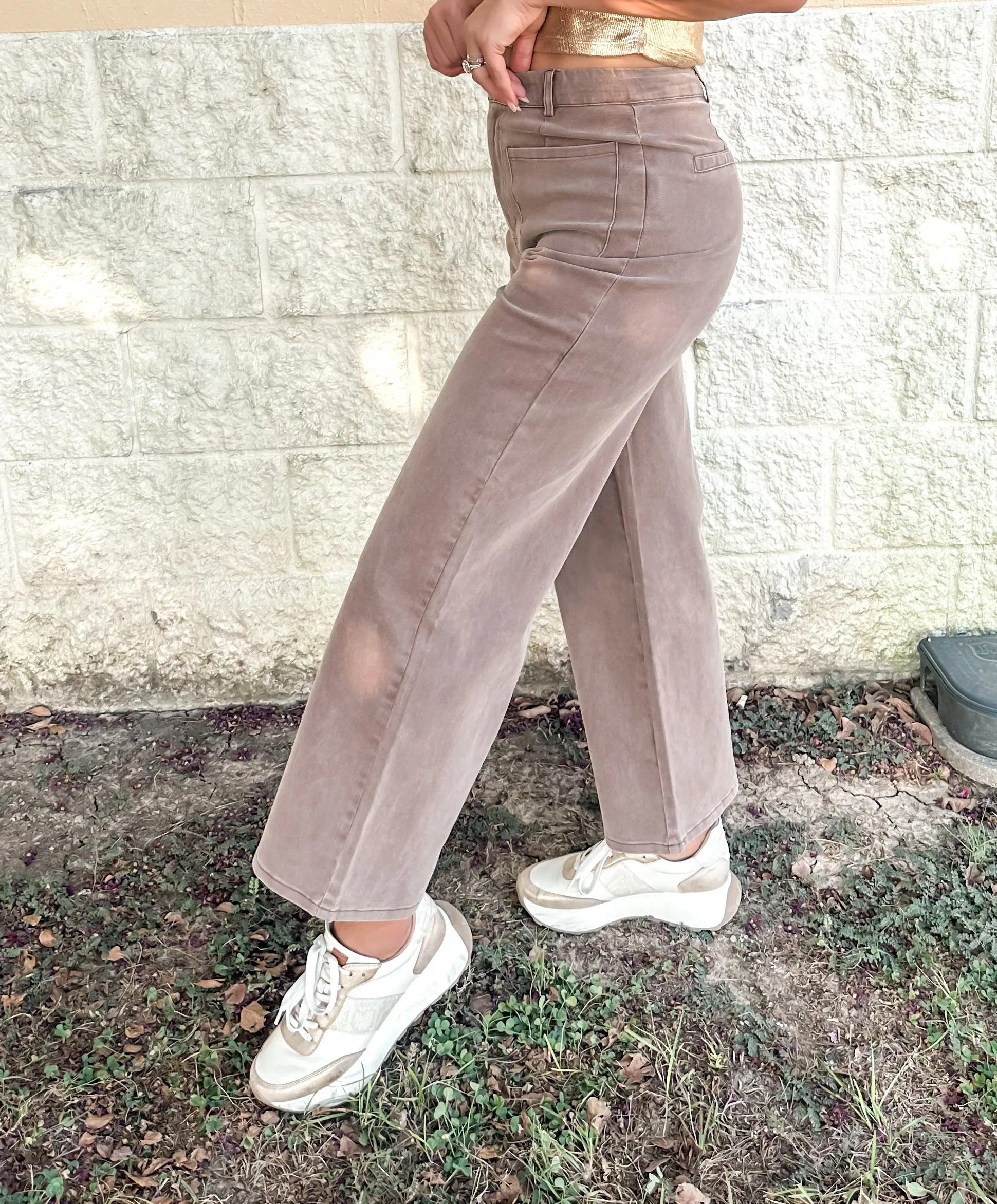 Dine In Style Pants Brown