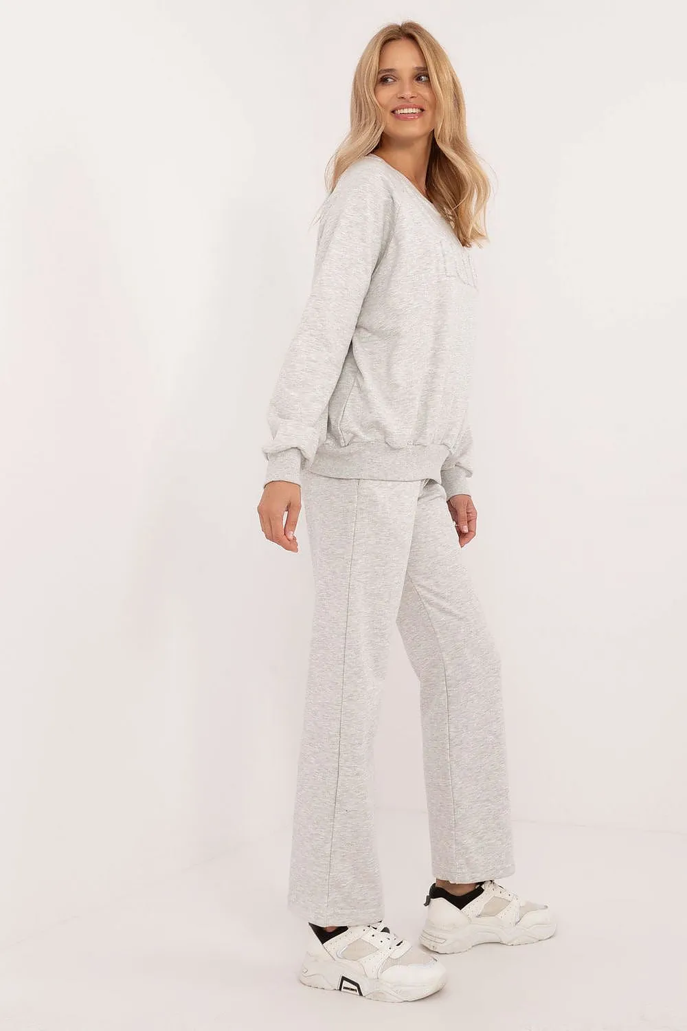 Factory Price London Embossed Sweatpant Two Piece Lounge Set