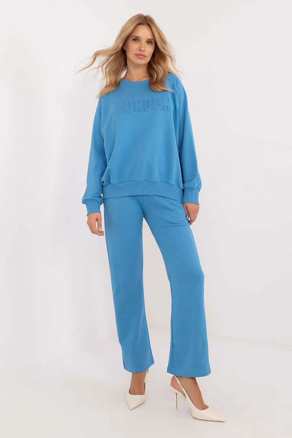 Factory Price London Embossed Sweatpant Two Piece Lounge Set