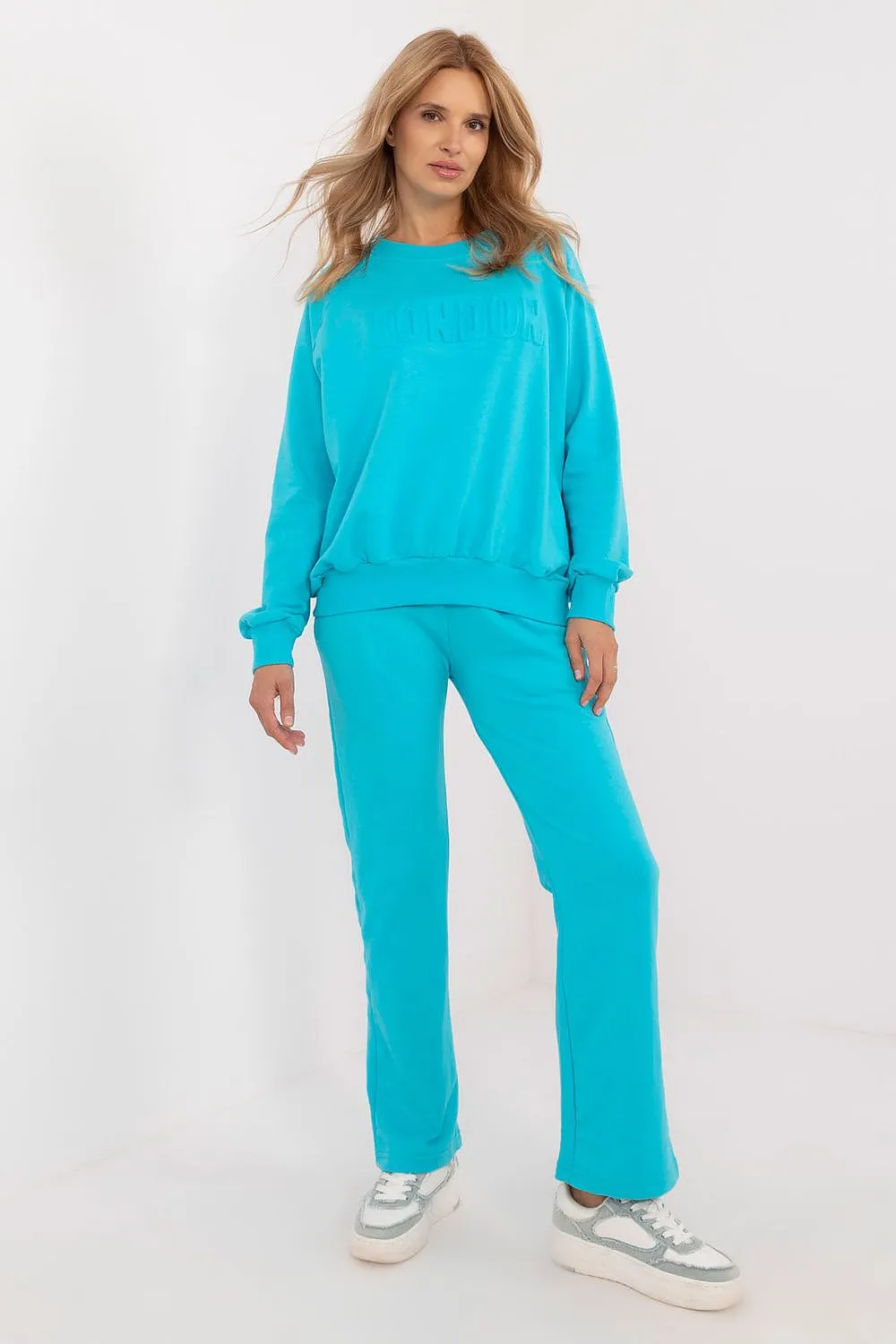 Factory Price London Embossed Sweatpant Two Piece Lounge Set