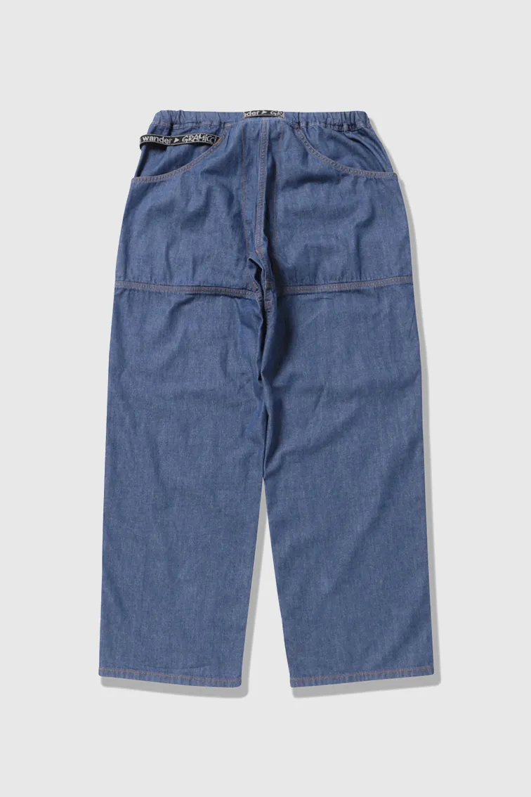 Gramicci x and wander Denim Baggy Pant - Indigo