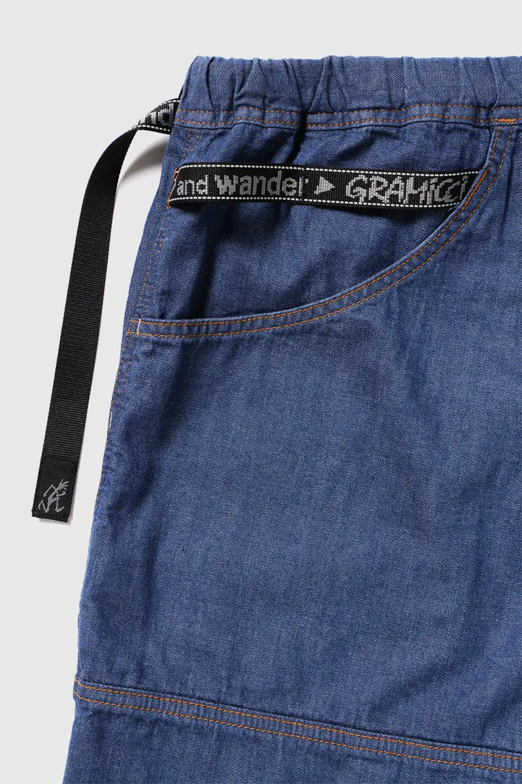 Gramicci x and wander Denim Baggy Pant - Indigo