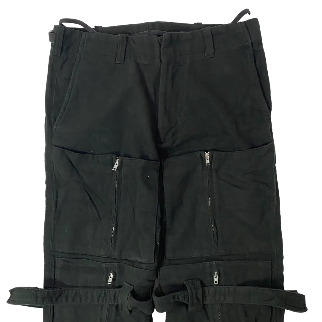 Helmut Lang Moleskin Multi Pocket Bondage Cargos Sz 44/29 AW99-00