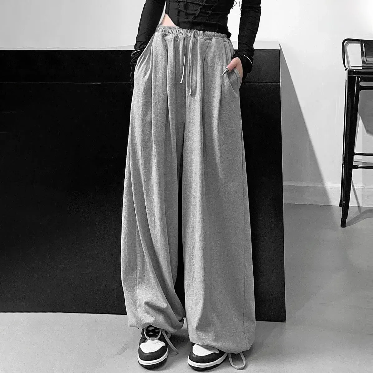 High-waisted Slimming Casual Versatile Harem Pants Loose-fit Wide-leg Bloomers For Women Trendy Fashionable Spring Autumn