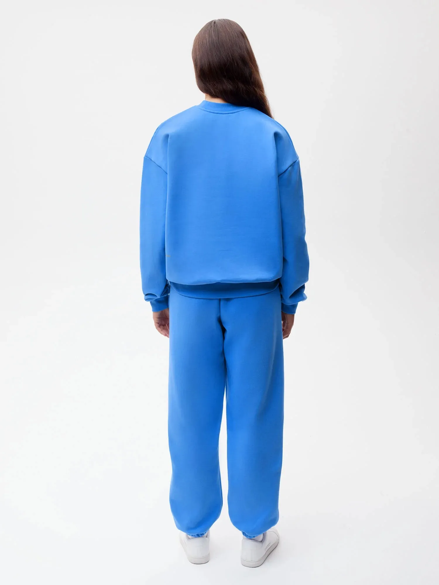 In Conversion Cotton Track Pants—water blue