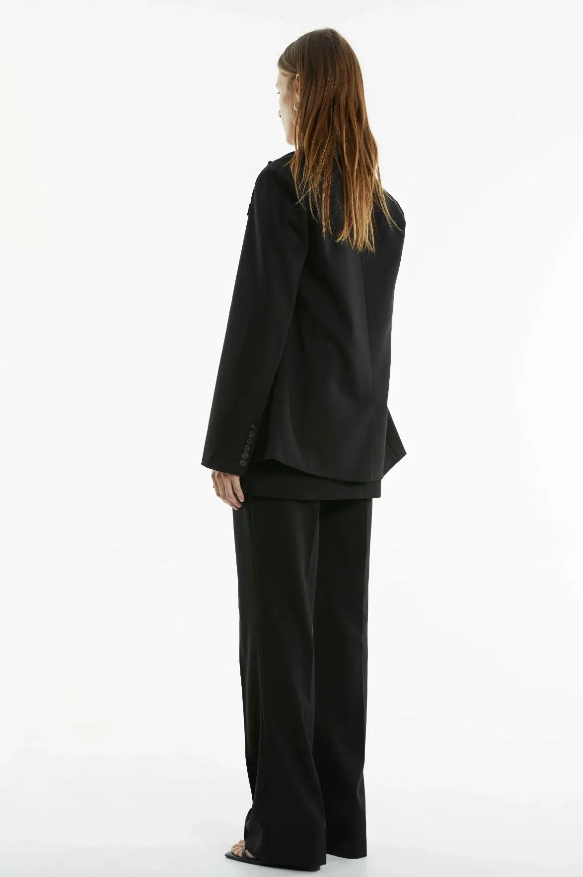 INTERCHANGE TAILORED TROUSERS - BLACK