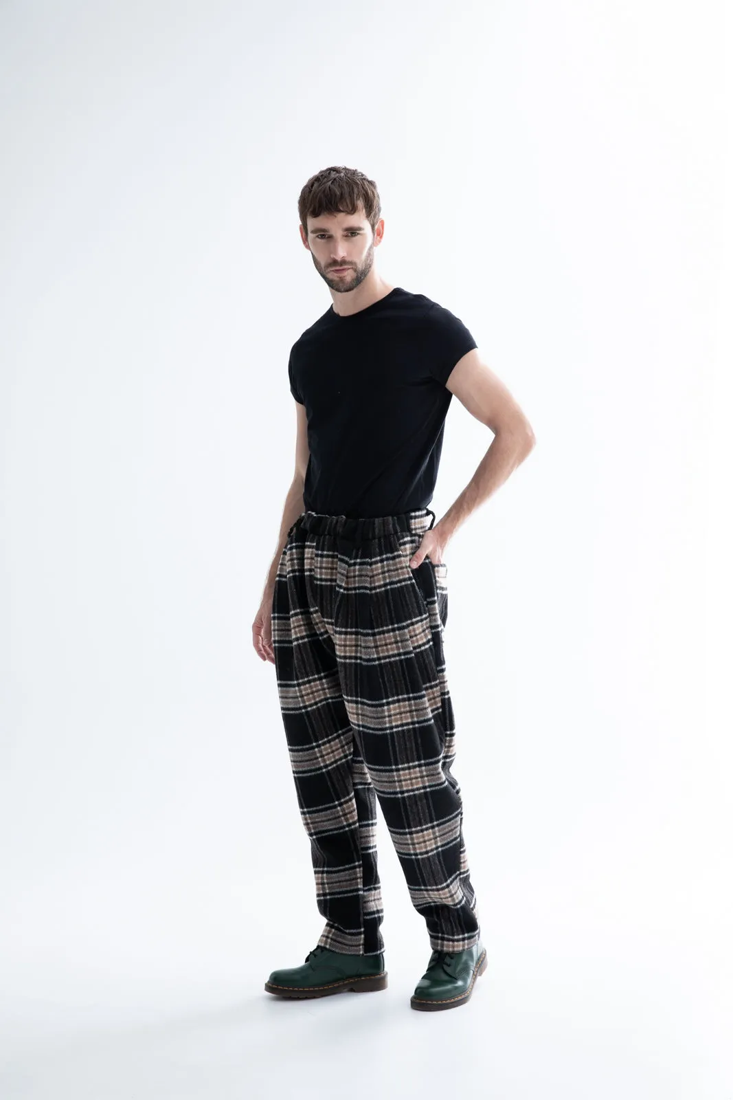 Jacopo Pants Plaid Beige