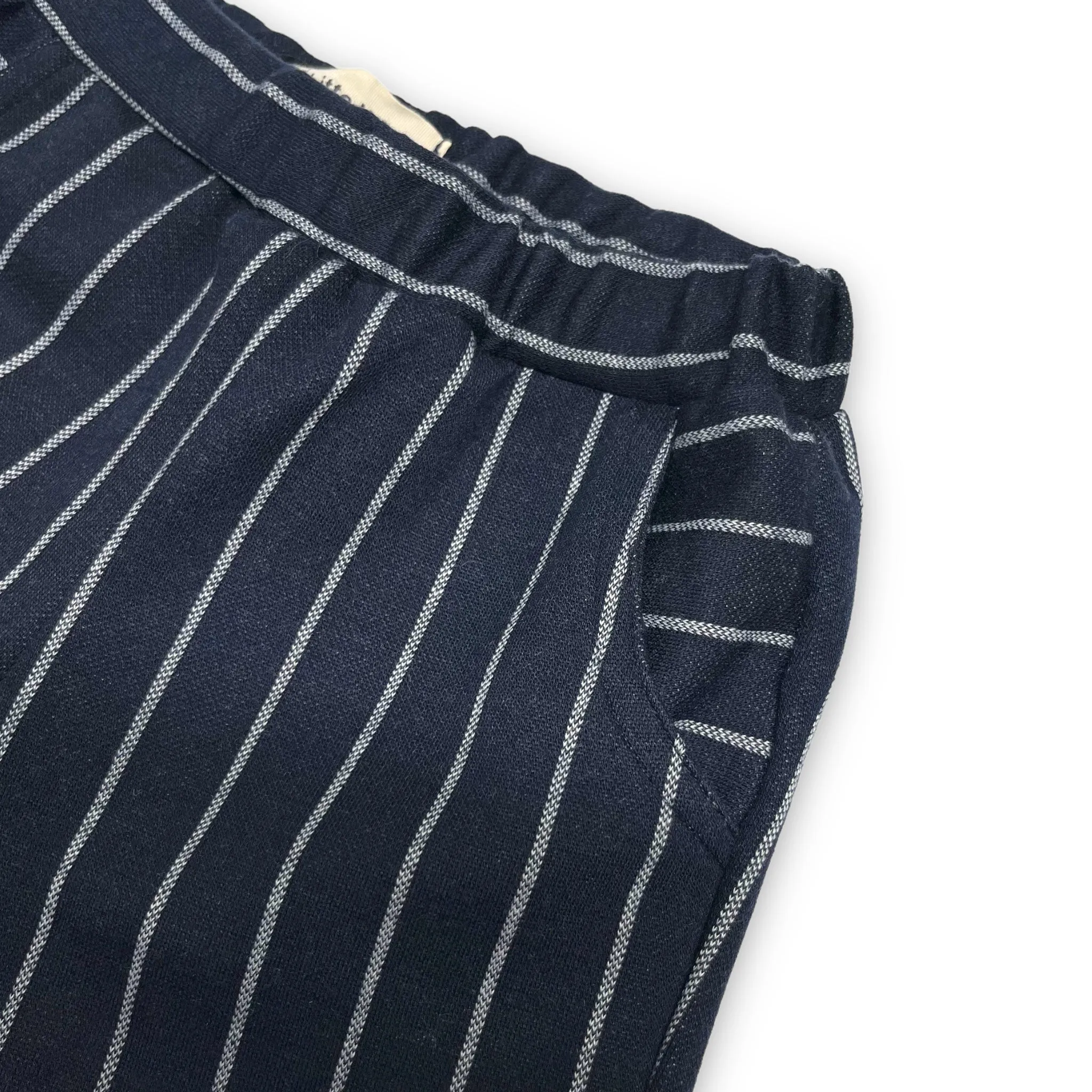 Jersey Pinstripe Elastic Waist Pant