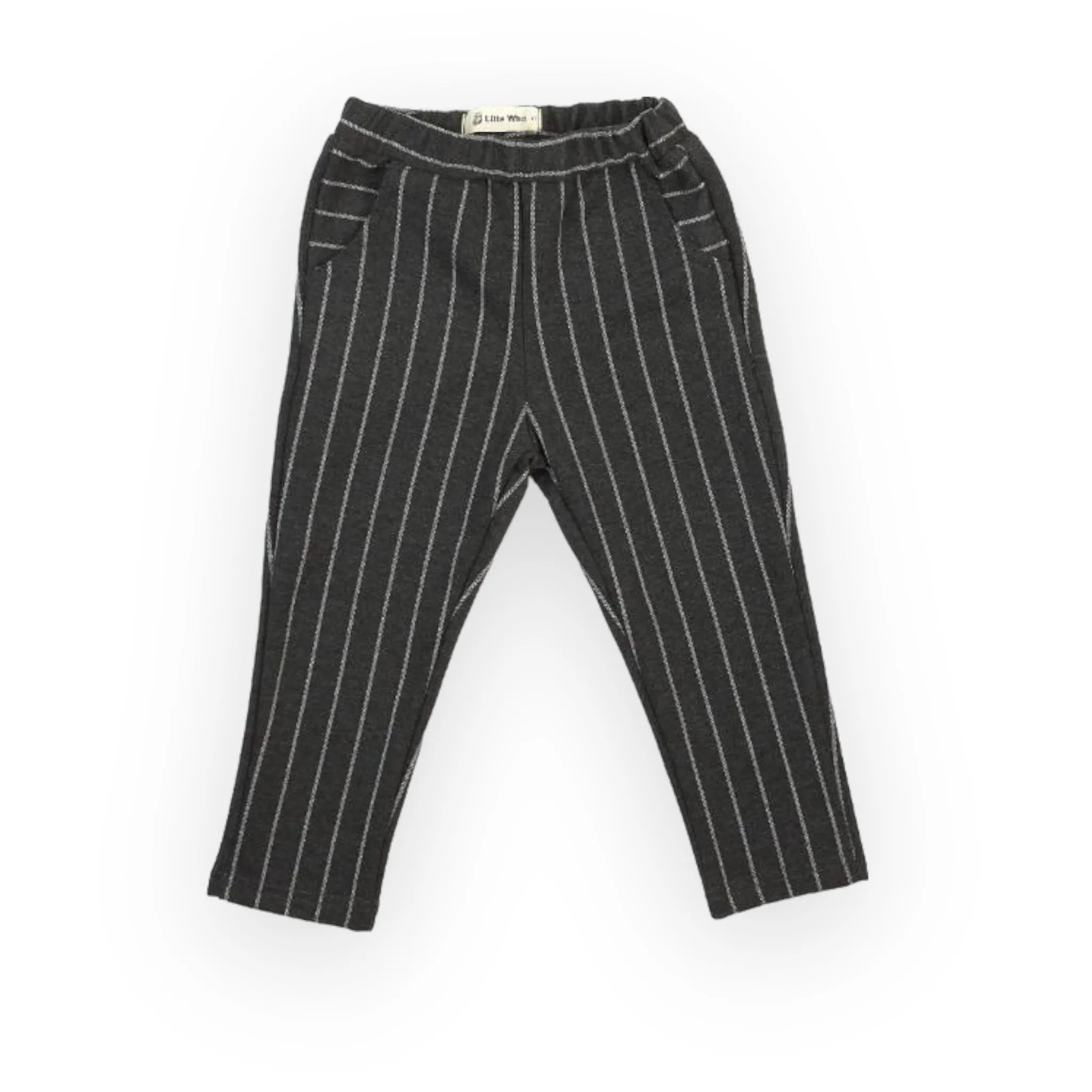 Jersey Pinstripe Elastic Waist Pant