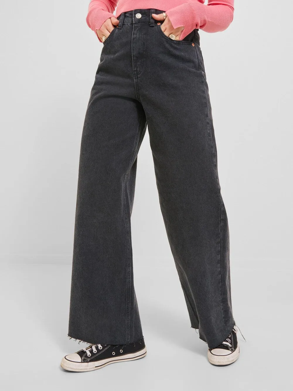 Jjxx Tokyo wide leg jeans, black