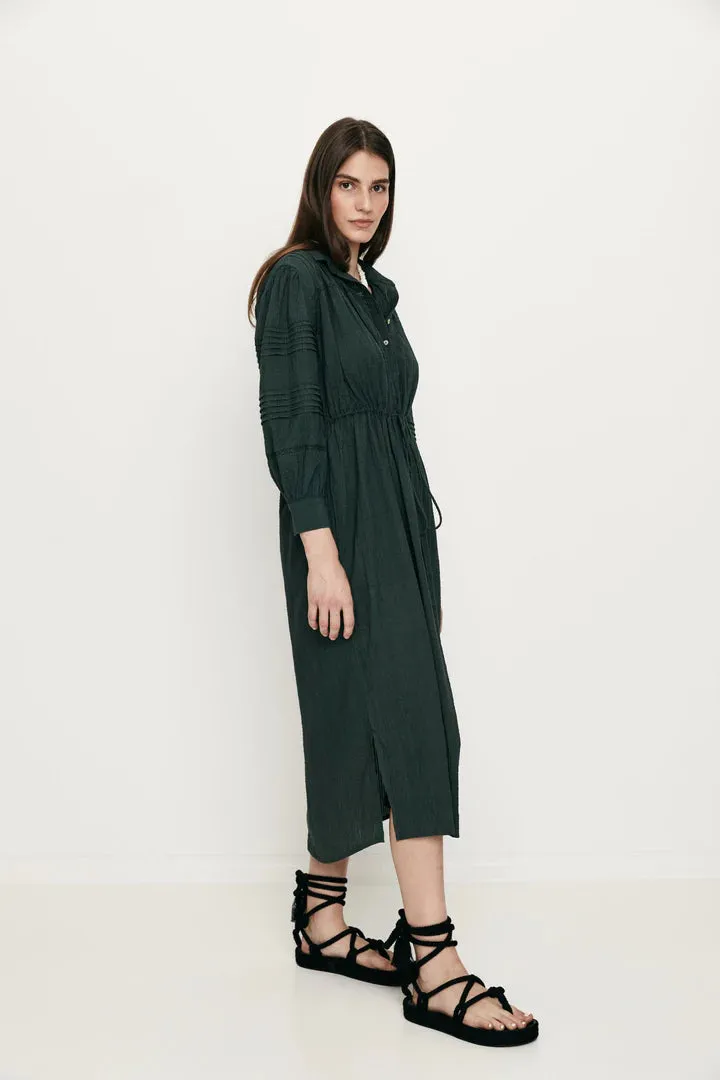 Latitude Drawcord Dress in Rainforest