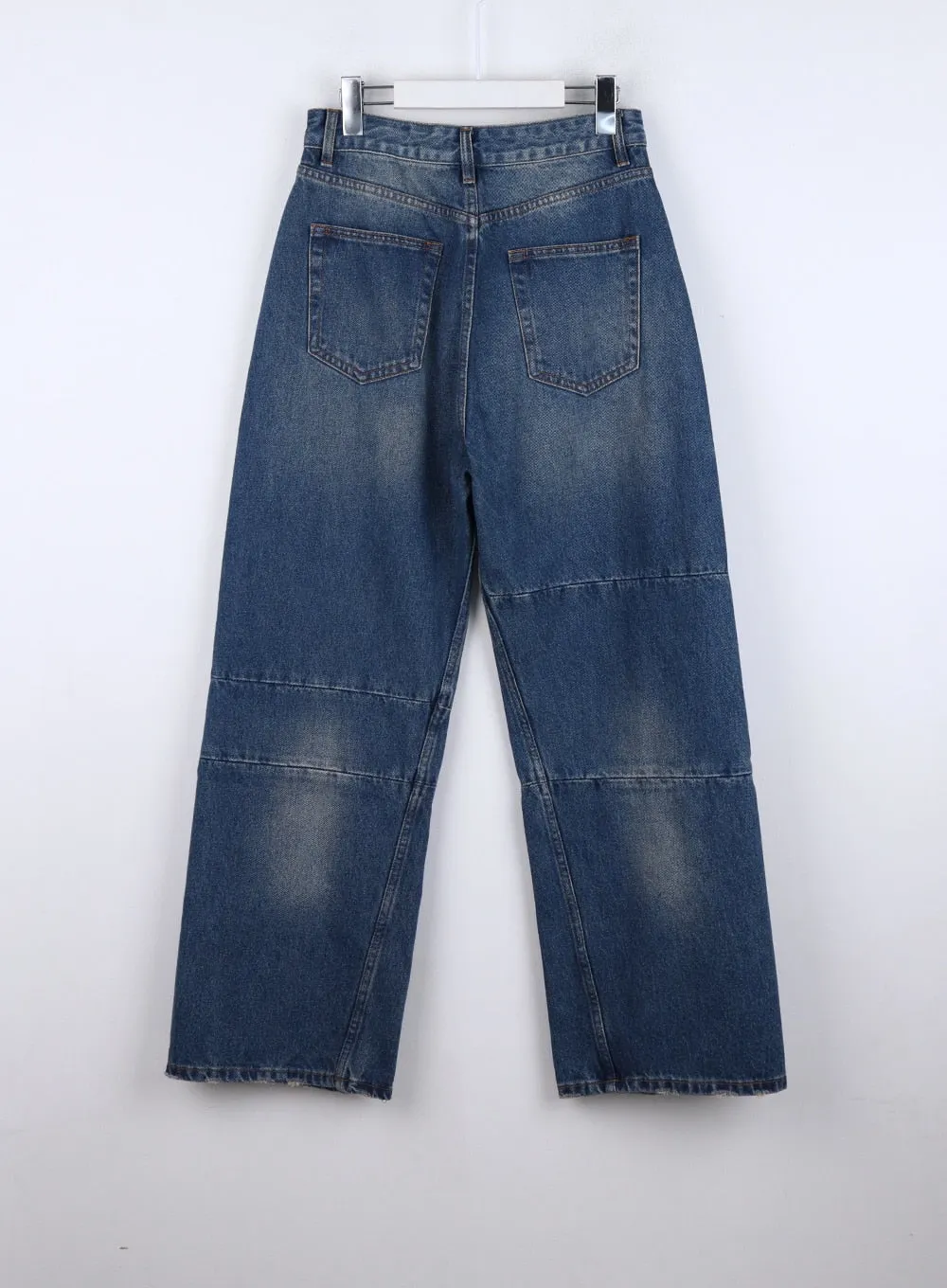 Line Detailed Wide Leg Jeans CO325