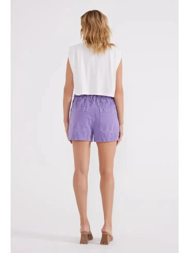 Milena Paperbag Short - Lavender