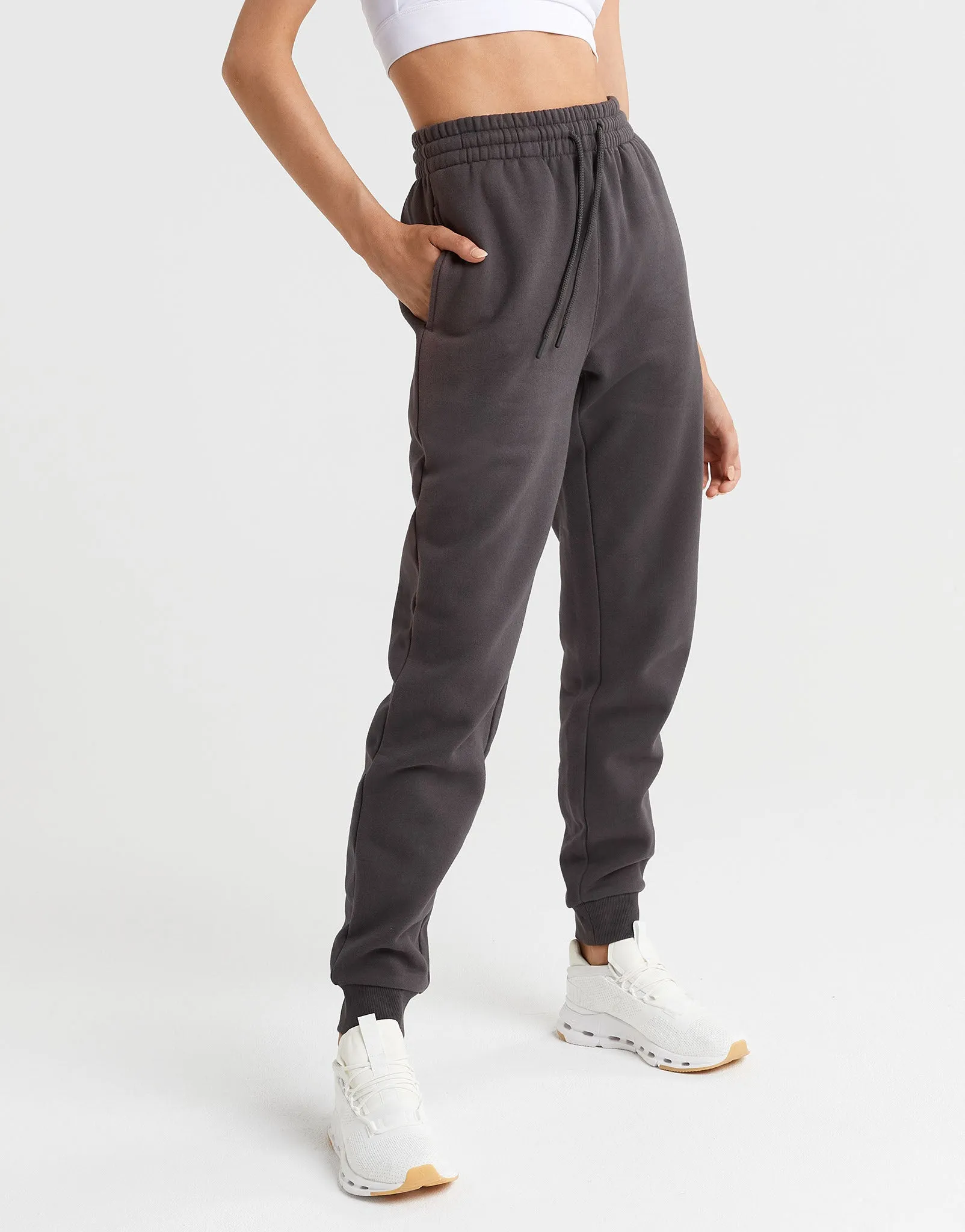 Millie Track Pants in Coal Gray