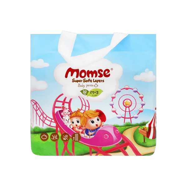 MOMSE BABY PANTS M-3 6-11 KG 32PCS