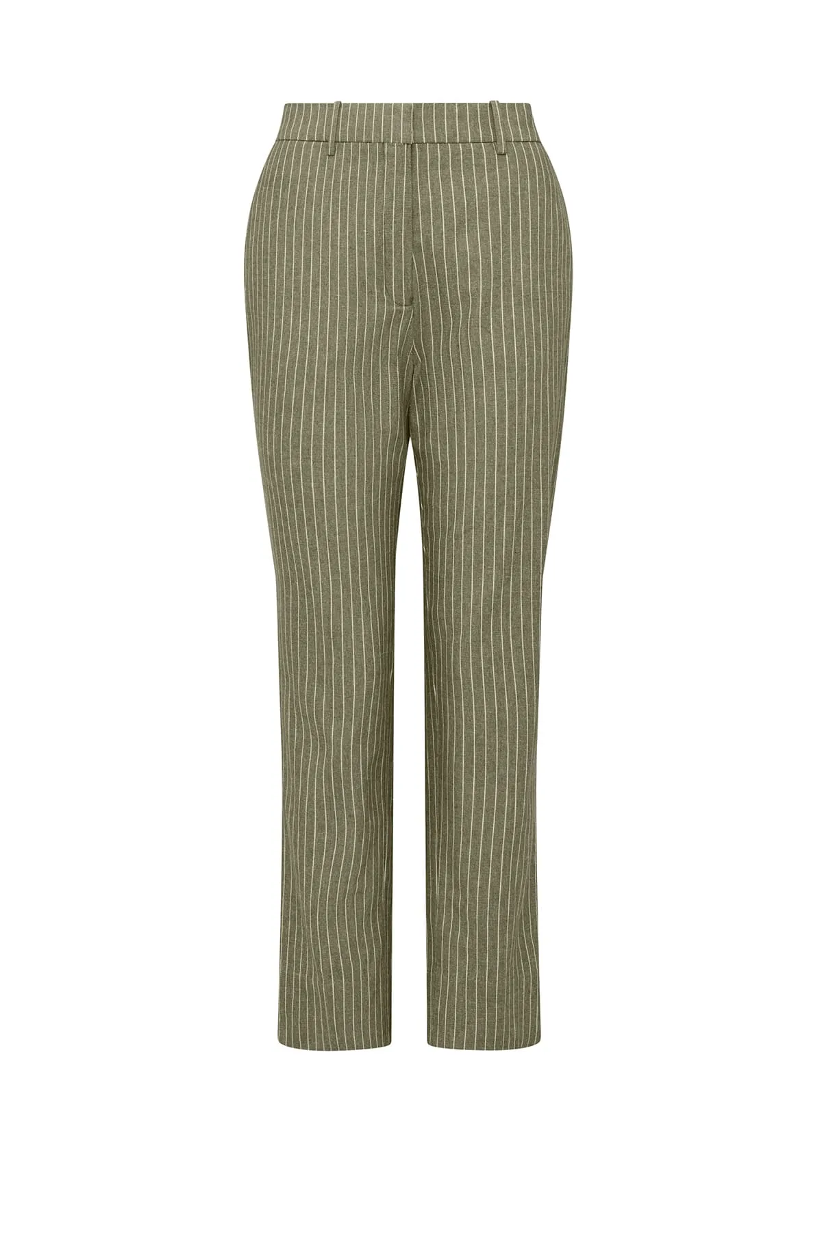 Mosman Pinstripe Pant - Sage Green Pinstripe