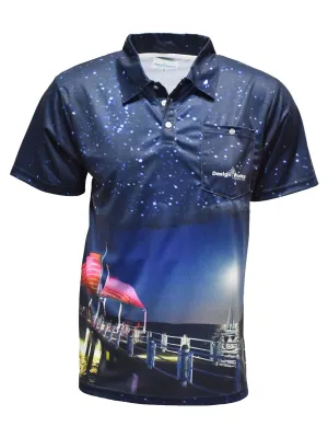 Night Jetty Adult Short Sleeve UV Protective Kayaking Camping Fishing Shirts