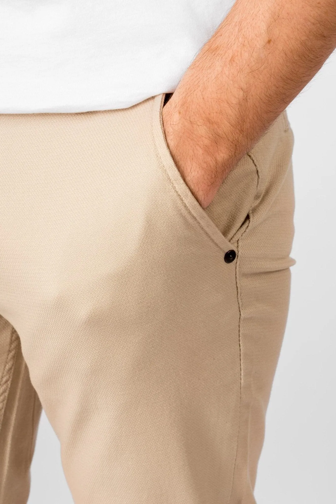 Performance Structure Trousers - Beige