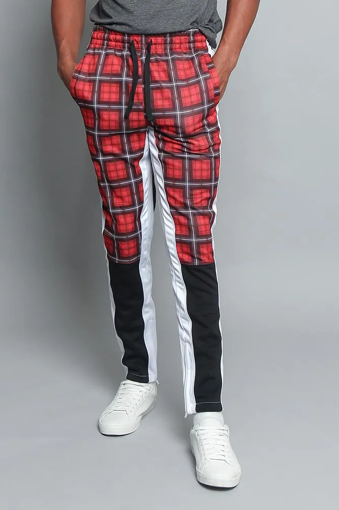 Plaid Track Pants