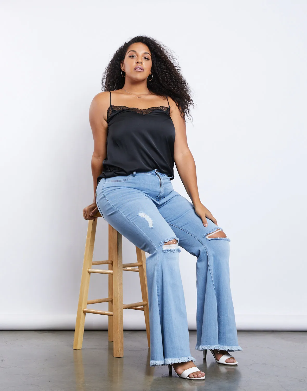 Plus Size Donna Flare Jeans