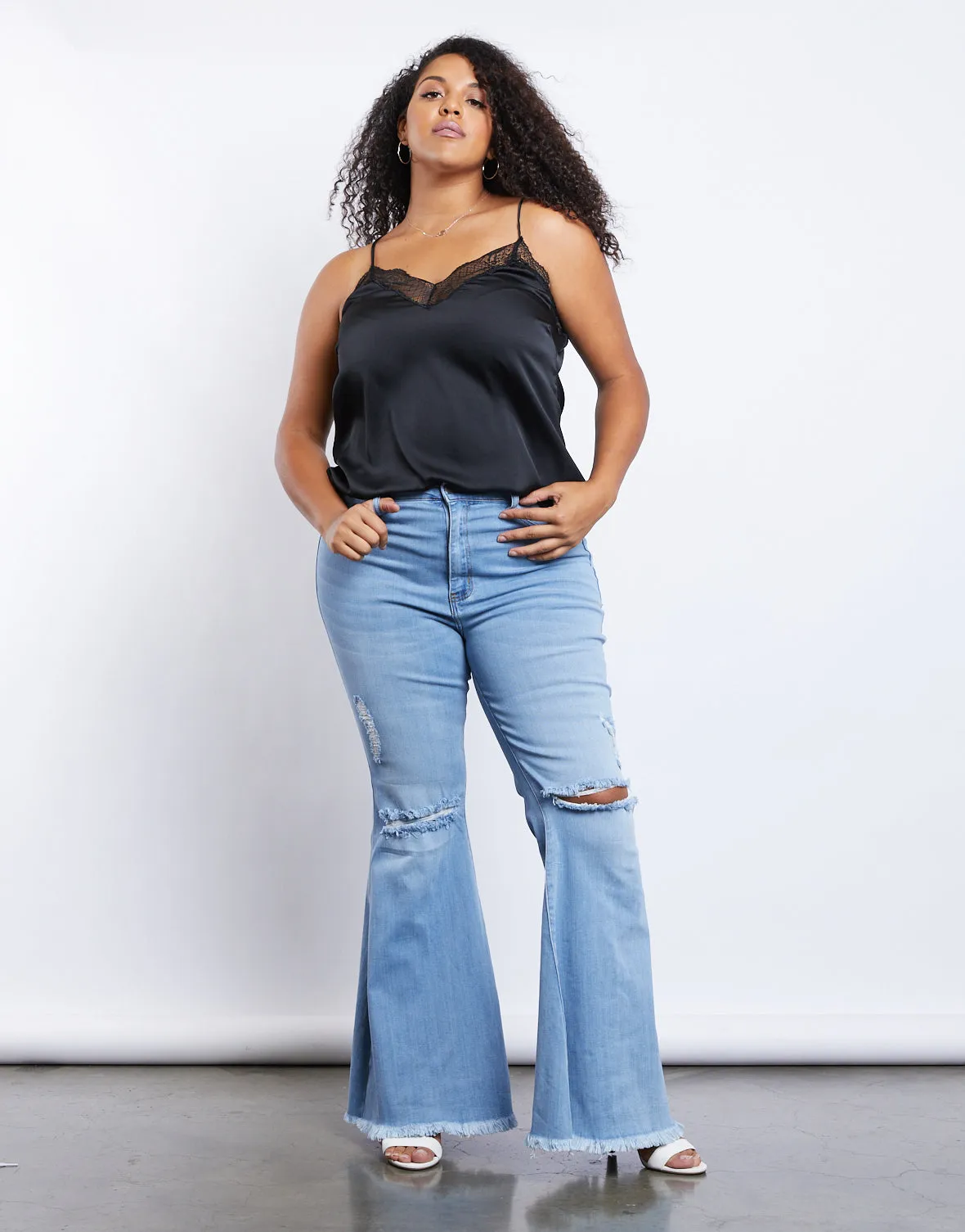 Plus Size Donna Flare Jeans