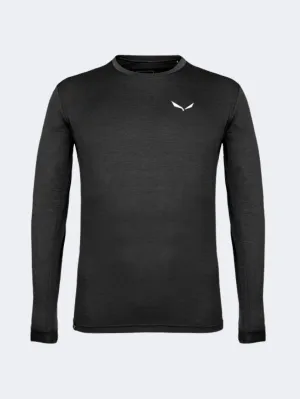 Salewa Puez Melange Dry Men Hiking Long Sleeve Black