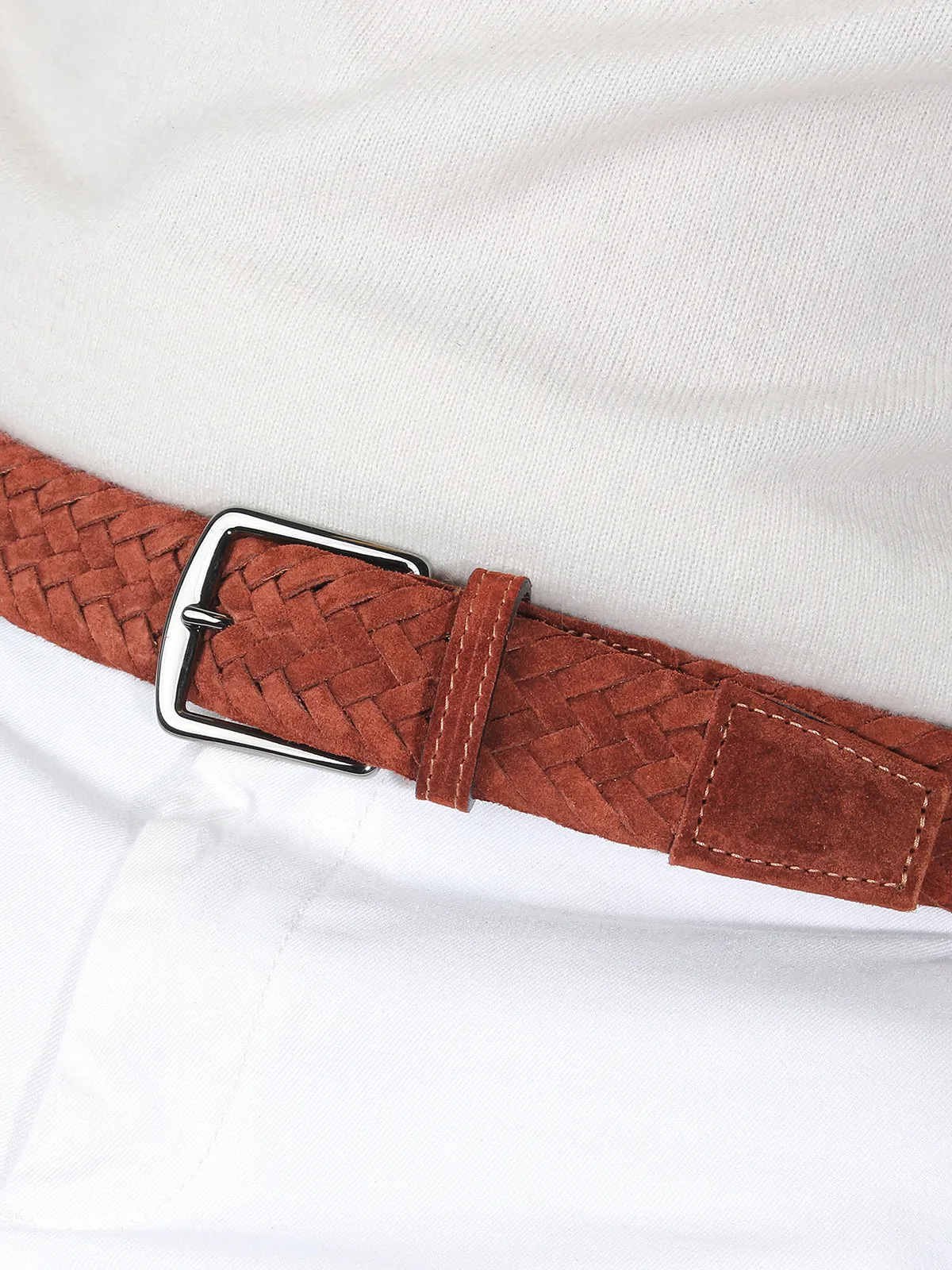 Sienna Woven Suede Belt