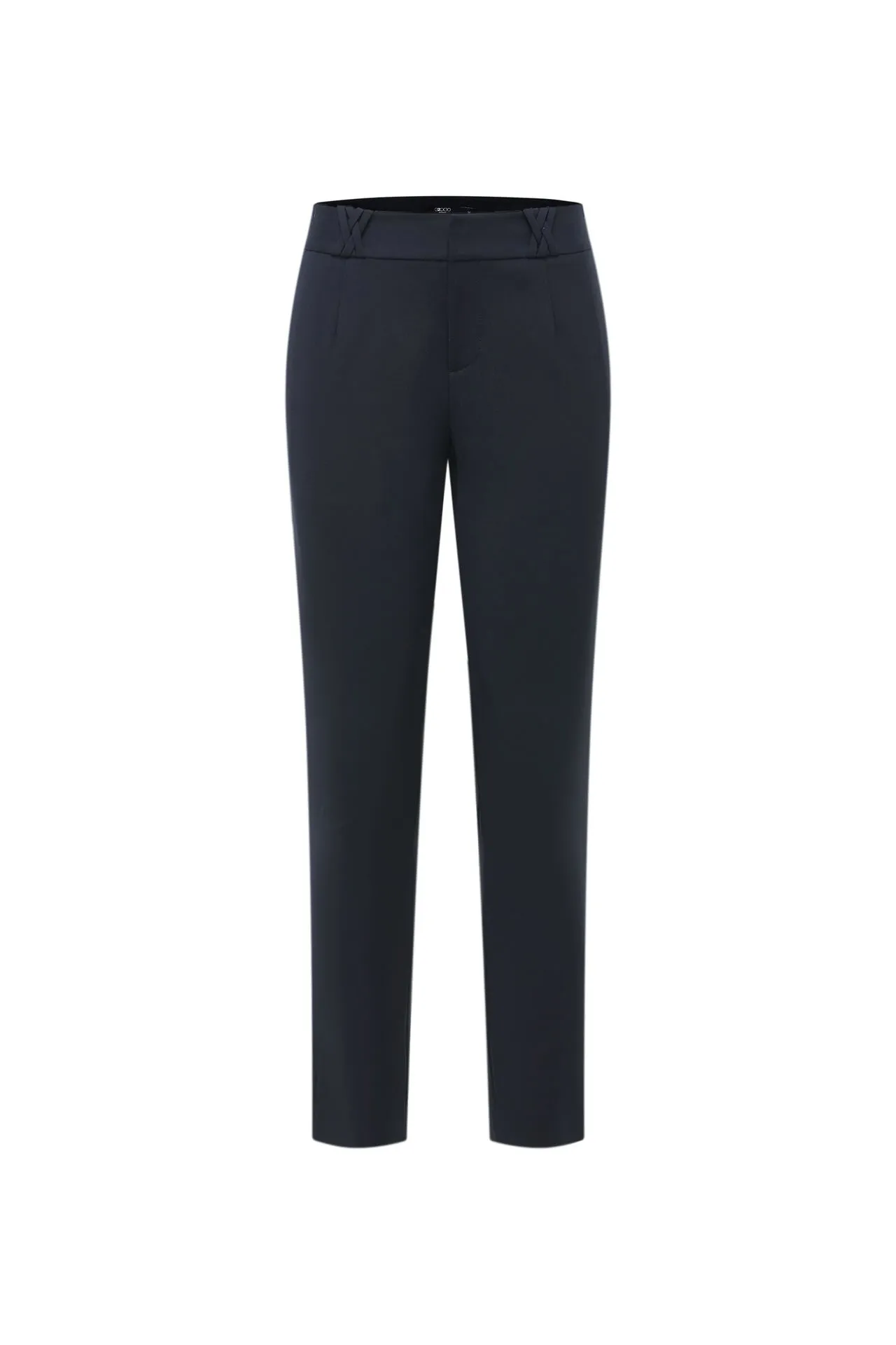 Stretchable Double Weave Ankle Skinny Pants