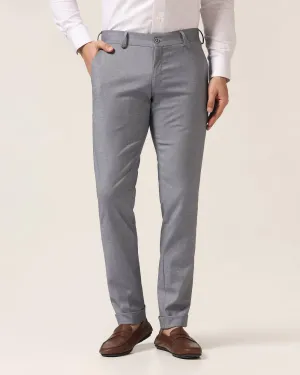 Super Slim Phoenix Formal Blue Solid Trouser - Hurricane