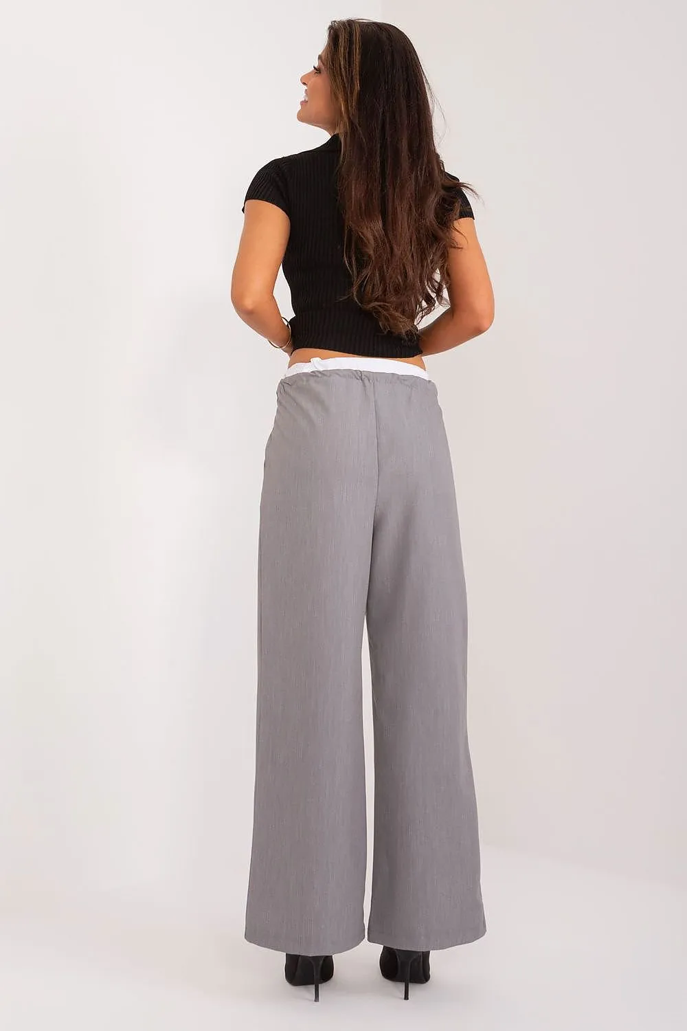 TEEK - Drawstring Palazzo Pocketed Trousers