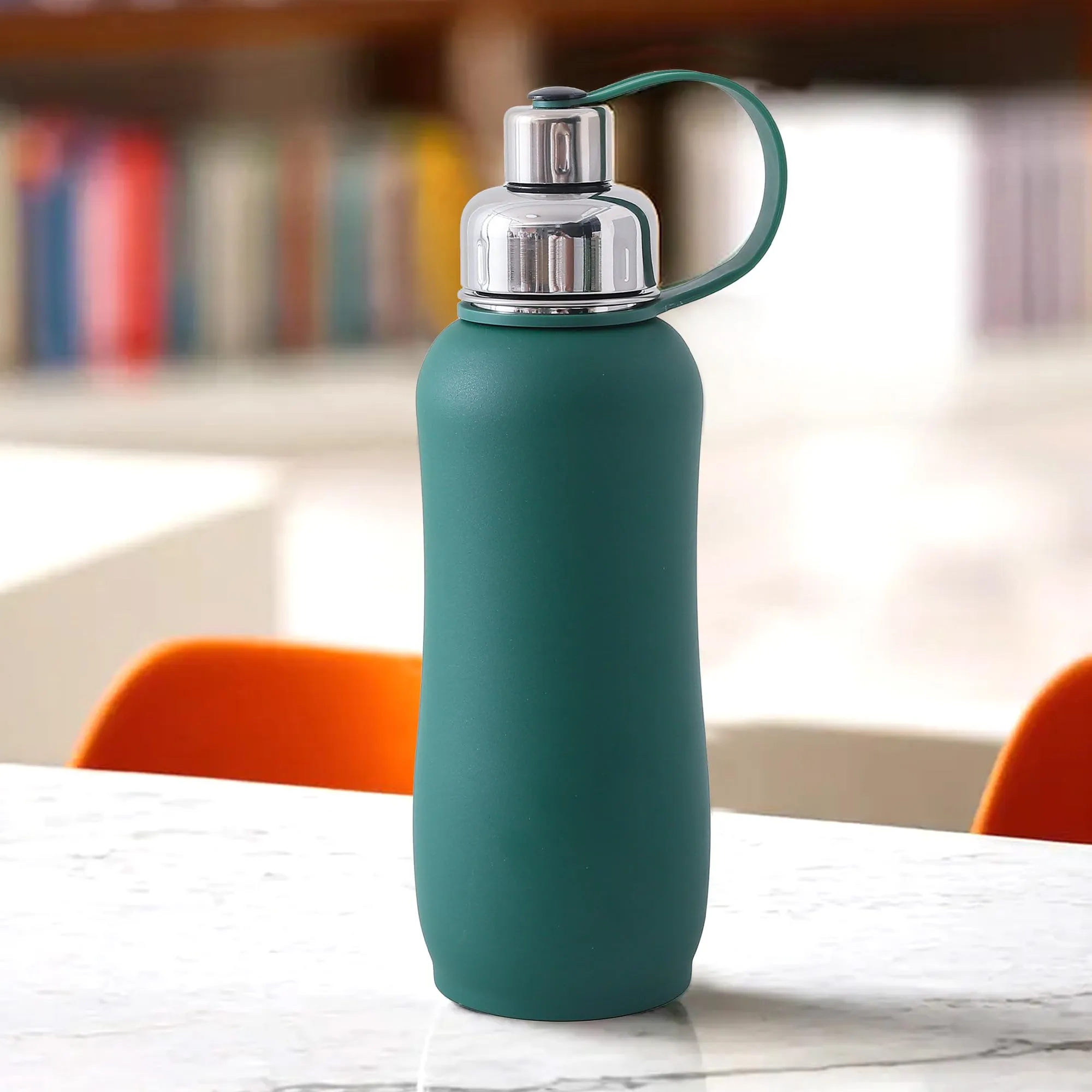 The Better Home Insulated Thermosteel Bottle 750ml | Small Flask Water Bottle for Kids School | Hot and Cold Water Bottle | Gym Bottles for Men/Women | Multi-Opening Cap | Gifting Items (Dark Green)