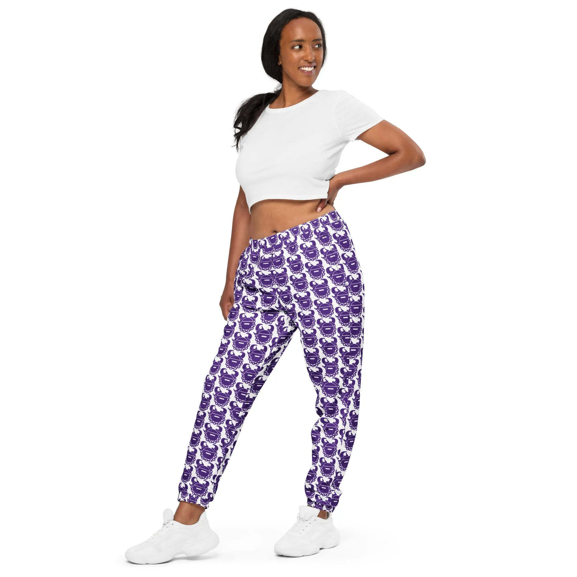 Unisex Track Pants - Purple Helmets