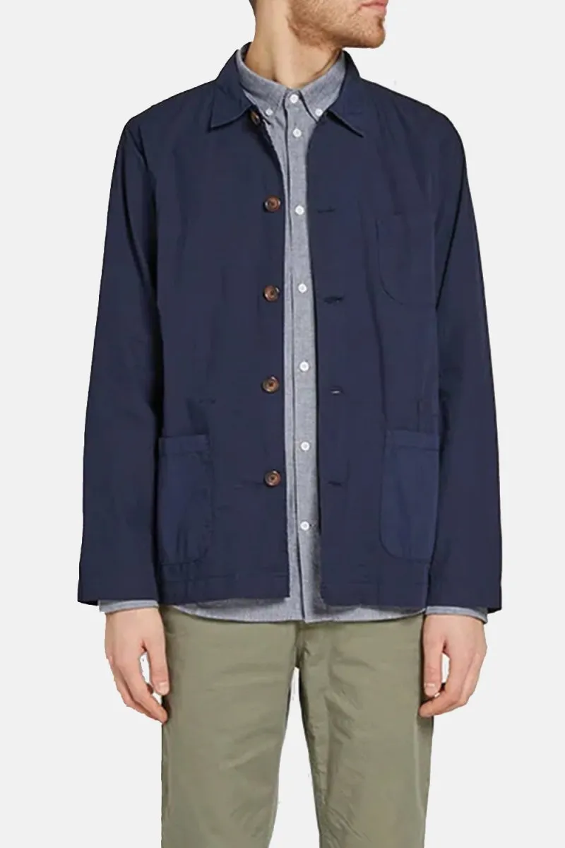 Universal Works Poplin Bakers Overshirt (Navy)