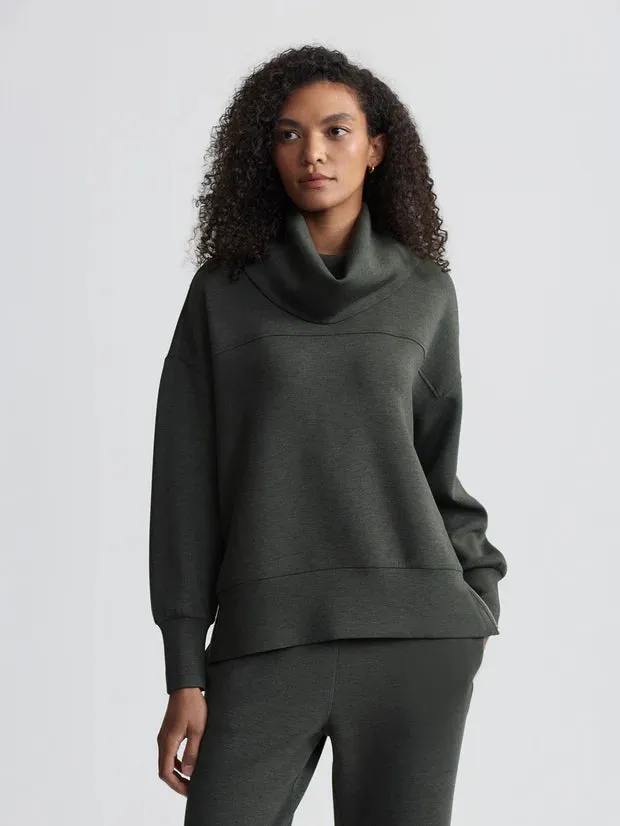 Va1708 Olive Longline Sweatshirt