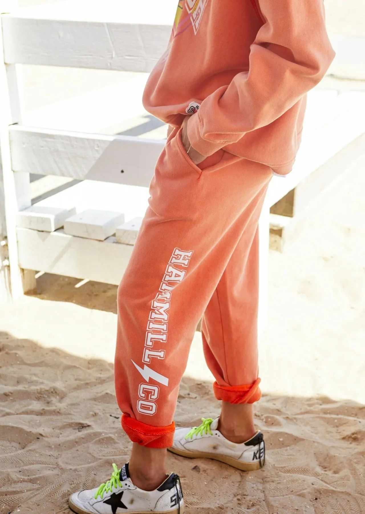 Vintage Faded Orange Track Pant