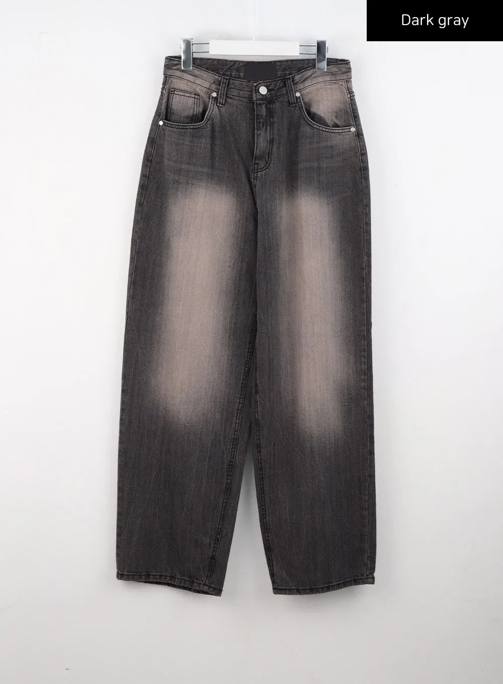 Vintage Wash Wide Leg Jeans CS303