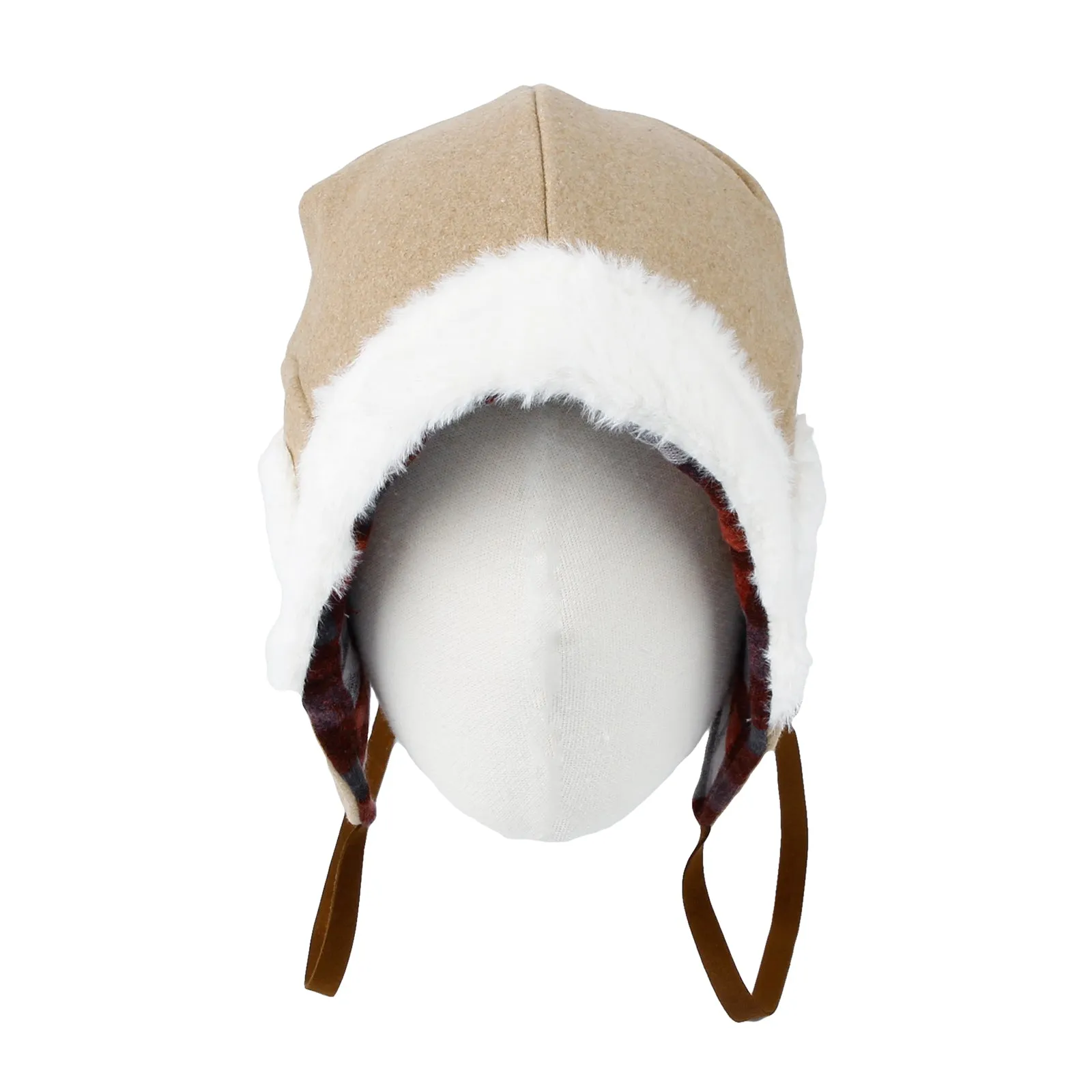 Winter Wool Ear Flap Hat Warm Trapper Cap Snow Ski SLT1251